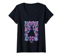 Femme Wicked: for Good Glinda Floral Grace T-Shirt avec Col en V