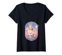 Femme Wicked: for Good Glinda Sparkling Wand T-Shirt avec Col en V