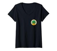Femme Wicked: for Good The Wizard See’s Everything Front & Back T-Shirt avec Col en V