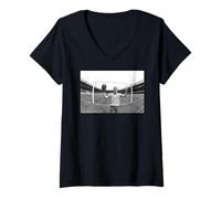 Femme Wigan vs Widnes Shaun Edwards Rugby League Cup Finale 1984 T-Shirt avec Col en V