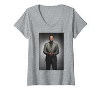 Femme Will Smith Fresh Prince Acteur Portrait de Michael Grecco T-Shirt avec Col en V