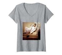 Femme Will Smith Men in Black Bad Boys Rapper par Michael Grecco T-Shirt avec Col en V