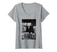 Femme William Hartnell Doctor Who Carry on Sergent 1965 T-Shirt avec Col en V