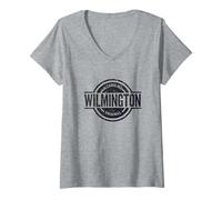 Femme Wilmington Caroline du Nord - Officiel Wilmington NC T-Shirt avec Col en V