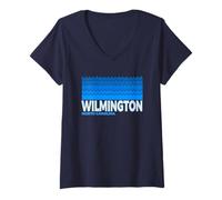 Femme Wilmington NC - Wilmington North Carolina Aquatic T-Shirt avec Col en V