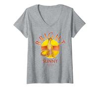 Femme Wings of Fire Bright Like Sunny T-Shirt avec Col en V