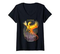 Femme Wings of Fire The Brightest Night Cover T-Shirt avec Col en V