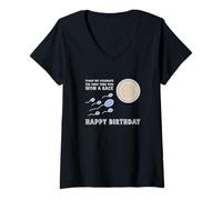 Femme Winner Conception Race Victory Humour Funny Happy Birthday T-Shirt avec Col en V