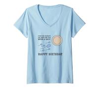 Femme Winner Conception Race Victory Humour Funny Happy Birthday T-Shirt avec Col en V