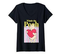 Femme Winnie The Pooh How Sweet Valentine T-Shirt avec Col en V