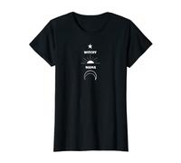 Femme Witchy Mama mignon lune soleil étoiles Wicca sorcellerie T-Shirt