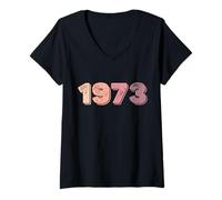 Femme Women's Rights Pro Roe 1973 Pro Choice Féministe T-Shirt avec Col en V