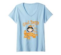 Femme Wonder Woman Halloween Cutest Pumpkin T-Shirt avec Col en V