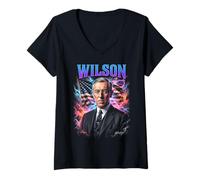 Femme Woodrow Wilson T-Shirt avec Col en V