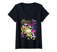 Femme Woody Woodpecker Everybody Thinks I’m Crazy T-Shirt avec Col en V