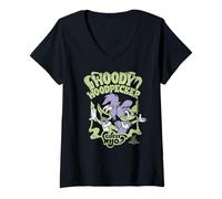 Femme Woody Woodpecker & Winnie Woodpecker Guess Who? T-Shirt avec Col en V