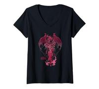 Femme World of Warcraft Dragonflight Alexstrasza The Life-Binder T-Shirt avec Col en V
