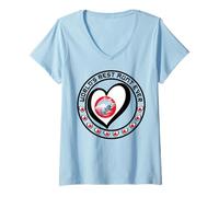 Femme World's Best Aunt Ever Japanese Aunt And Niece Neveu Merch T-Shirt avec Col en V