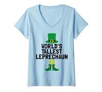 Femme World's Tallest Leprechaun | St Patricks Day T-Shirt avec Col en V