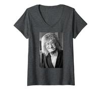 Femme Worzel Gummidge Jon Pertwee Acteur 1981 T-Shirt avec Col en V
