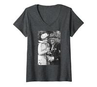 Femme Worzel Gummidge, Lorraine Chase, Jon Pertwee, 1980 T-Shirt avec Col en V
