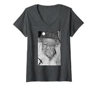 Femme Worzel Gummidge Scarecrow Jon Pertwee TV pour Enfants T-Shirt avec Col en V