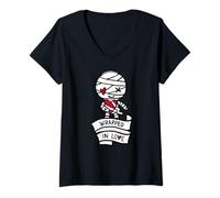 Femme Wrapped in Love Adorable cœur pour la Saint-Valentin T-Shirt avec Col en V