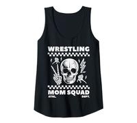 Femme Wrestling Mom Squad Skull Peace Retro Wrestler Mama Women Débardeur