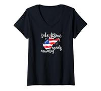 Femme WV Country Roads West Virginia T-Shirt pour Homme et Femme T-Shirt avec Col en V