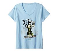 Femme Xena: Warrior Princess Let The Combat Begin T-Shirt avec Col en V