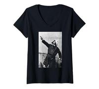 Femme XTC Andy Partridge Skylarking Era par AJ Barratt T-Shirt avec Col en V