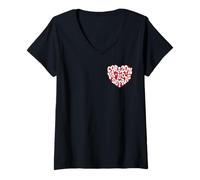 Femme Ya corazón, Ya no sufras. Sad Boyz - Mente positiva T-Shirt avec Col en V