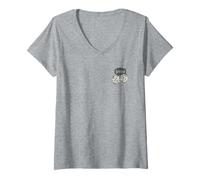 Femme Yahtzee Life is Short Take A Chance with Yhahtzee Front Back T-Shirt avec Col en V