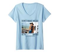Femme Yellowstone Beth Dutton on You T-Shirt avec Col en V