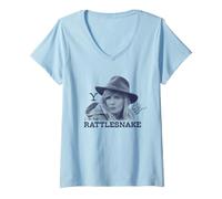 Femme Yellowstone I Am The Rattlesnake Beth Dutton T-Shirt avec Col en V