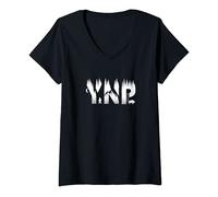 Femme Yellowstone Yellowstone Yellowstone YNP Bison & Bear T-Shirt avec Col en V