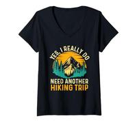 Femme Yes I Really Do Need Another Randonnée - Hiker Trekker T-Shirt avec Col en V