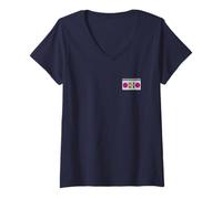 Femme Yo Gabba Gabba! Boombox Cast Photo Front and Back TV Show T-Shirt avec Col en V