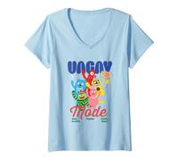 Femme Yo Gabba Gabba! Happy Vacay Mode T-Shirt avec Col en V