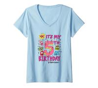 Femme Yo Gabba Gabba! It's My 5th Birthday T-Shirt avec Col en V
