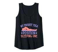Femme Yoga Favorite Position Sleeping One Funny Yoga Débardeur