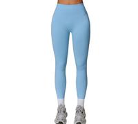 Femme Yoga Fitness Gym Pilates Taille Haute Compression Pants Joggings Running Course ga (Size:s,Color:bleu)
