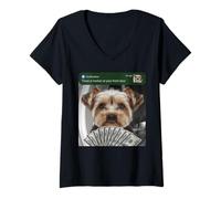 Femme Yorkshire Terrier There is Motion At Your Front Door Yorkshire Terrier T-Shirt avec Col en V