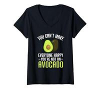 Femme You Can't Make Everyone Happy You're Not an Avocado T-Shirt avec Col en V