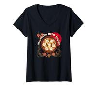 Femme You Make Miso Happy Asian Food Jeu de Mots Saint-Valentin T-Shirt avec Col en V