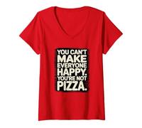 Femme You’re Not Pizza Funny Quote Pizza Lover T-Shirt avec Col en V