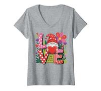 Femme You Stole My Heart Nain de Saint-Valentin T-Shirt avec Col en V