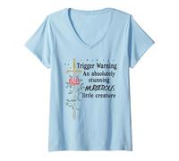 Femme Youre an Absolutely Stunning Murderous Little Creature Smutt T-Shirt avec Col en V