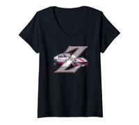 Femme Z Coupe, légende du JDM culte, design sportif T-Shirt avec Col en V