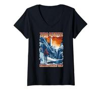 Femme Zero Degrees Hundred Percent Send T-Shirt avec Col en V